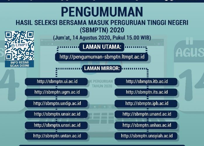 Pengumuman SBMPTN 2020