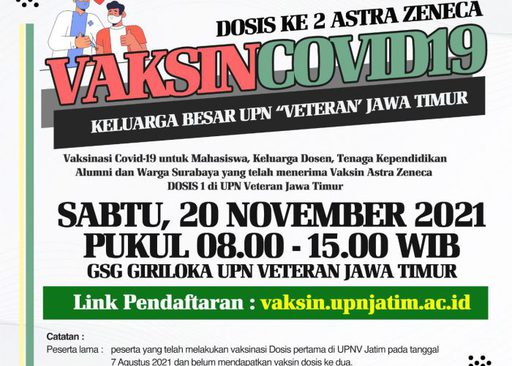 Vaksin Covid-19 dosis ke-2