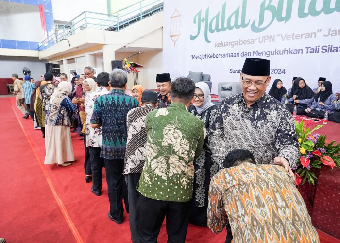 Keluarga Besar UPN Veteran Jawa Timur Mempererat Silaturrahmi dalam Acara Halal Bihalal di Gedung Serbaguna Giriloka